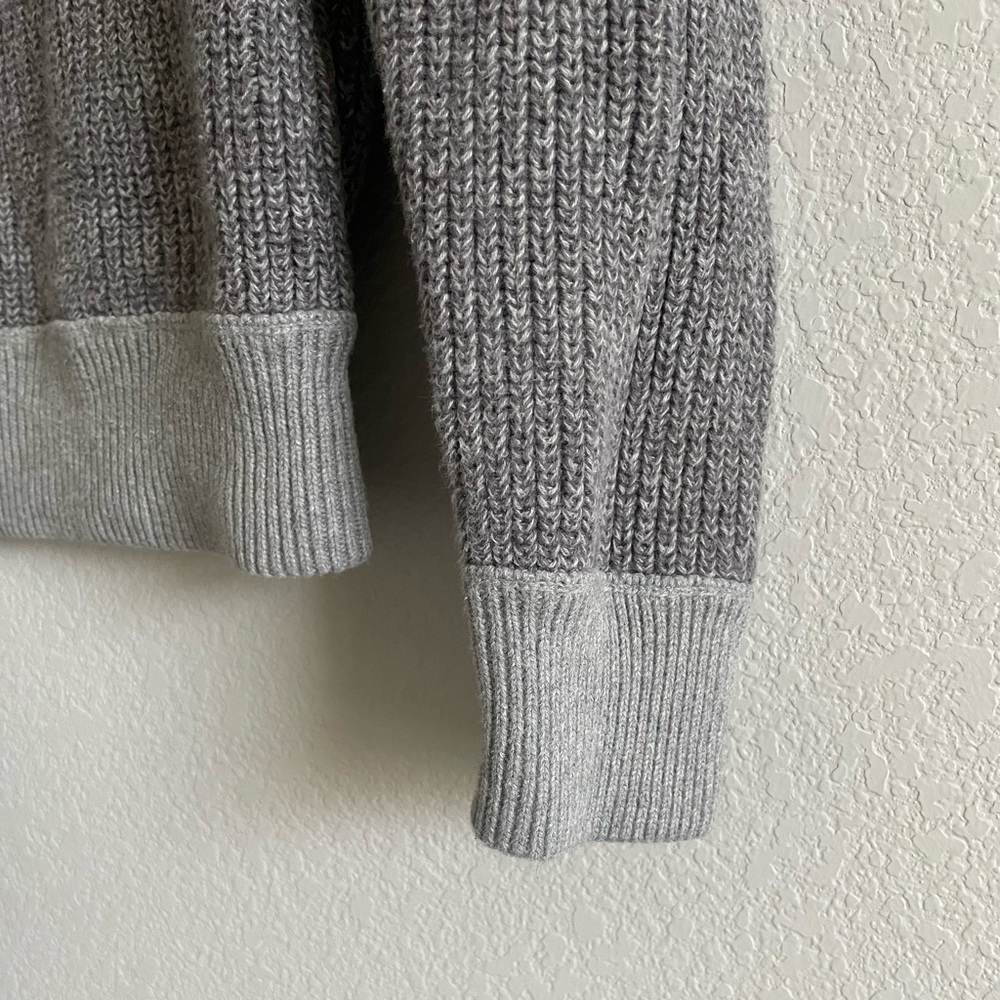Refectory London Men’s Gray Quarter Zip Pullover Sweater Size Small - Picture 4 of 9